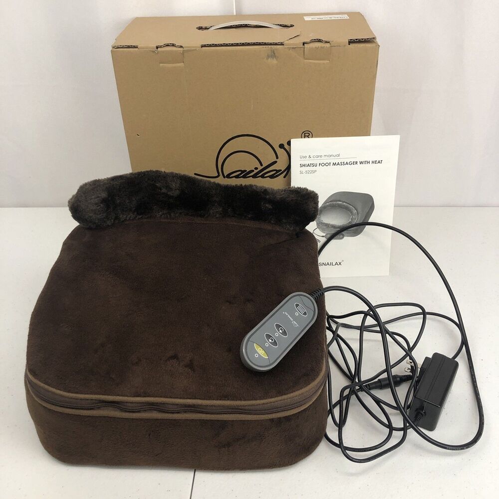 Snailax 2-in-1 Shiatsu Foot and Back Heat Massager SL-522S New Open Box